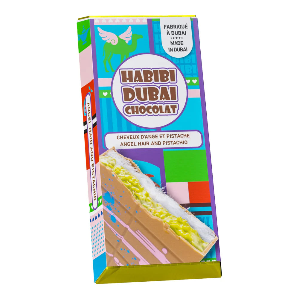 Chocolat Habibi Dubai - Cheveux d'ange et pistache