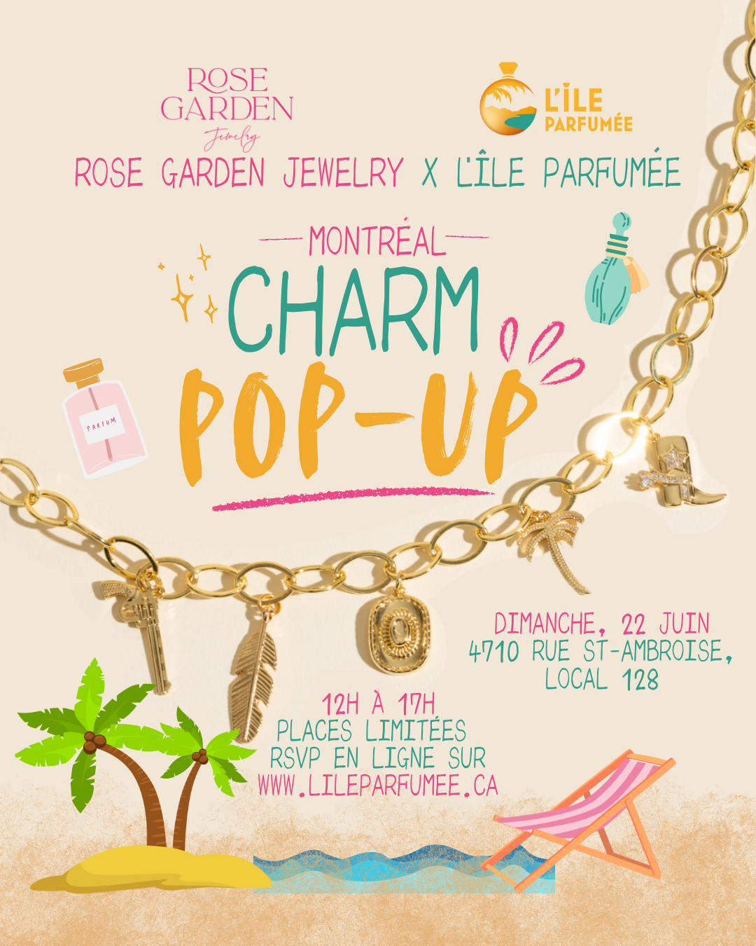 POP UP CHARM- Rose Garden Jewelry x L'île Parfumée