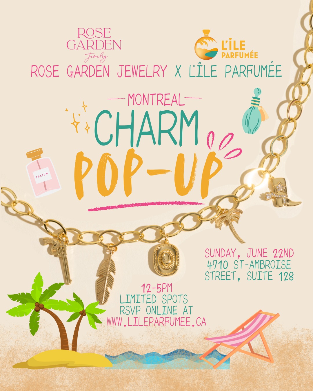 POP UP CHARM- Rose Garden Jewelry x L'île Parfumée